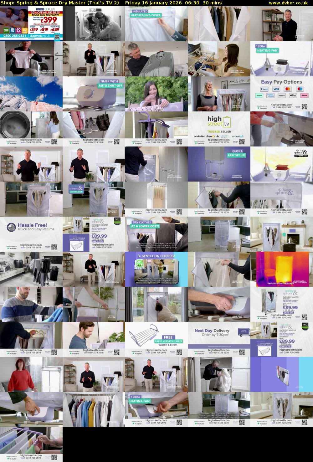 Shop: Spring & Spruce Dry Master (That's TV 2) Friday 16 January 2026 06:30 - 07:00