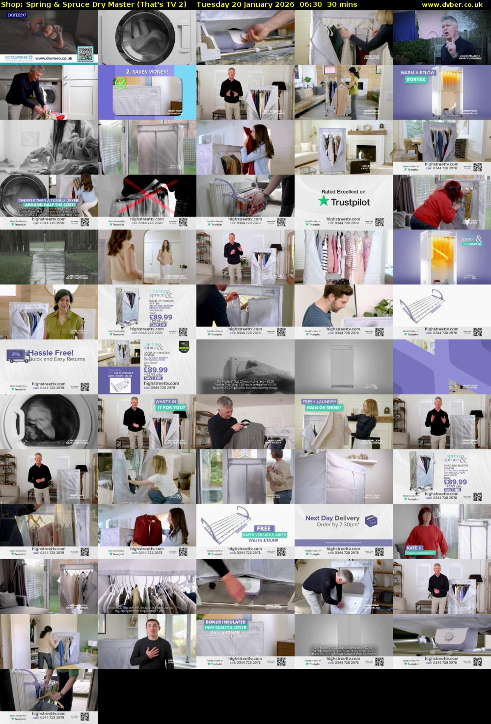 Shop: Spring & Spruce Dry Master (That's TV 2) Tuesday 20 January 2026 06:30 - 07:00