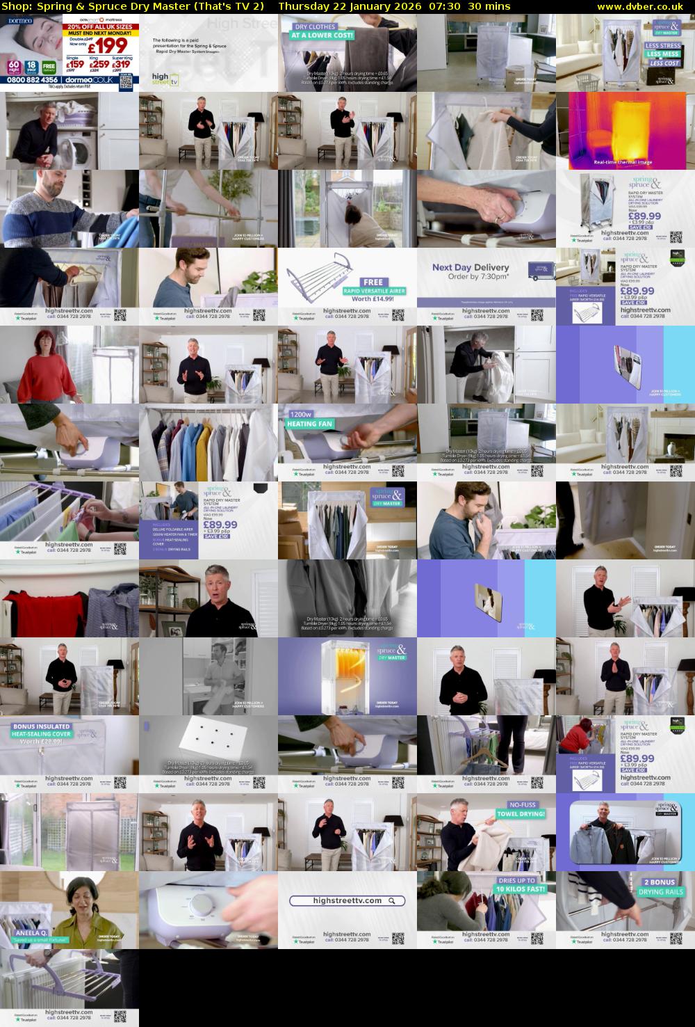 Shop: Spring & Spruce Dry Master (That's TV 2) Thursday 22 January 2026 07:30 - 08:00