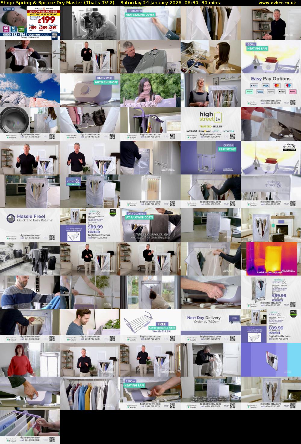 Shop: Spring & Spruce Dry Master (That's TV 2) Saturday 24 January 2026 06:30 - 07:00