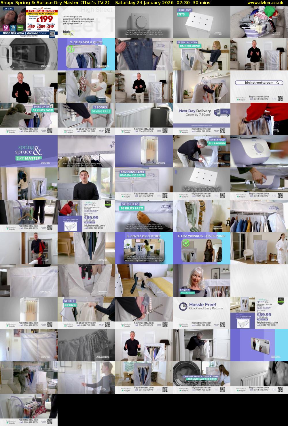 Shop: Spring & Spruce Dry Master (That's TV 2) Saturday 24 January 2026 07:30 - 08:00