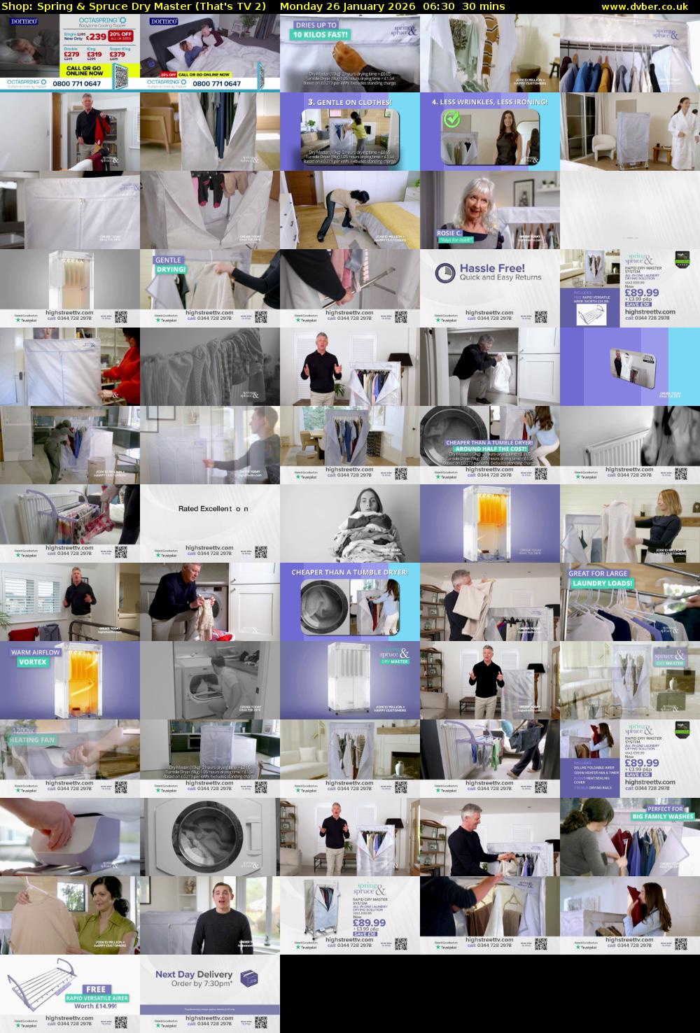 Shop: Spring & Spruce Dry Master (That's TV 2) Monday 26 January 2026 06:30 - 07:00