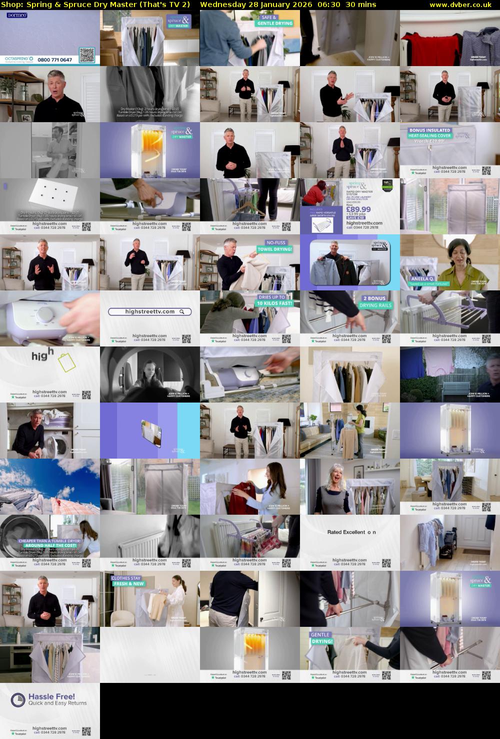 Shop: Spring & Spruce Dry Master (That's TV 2) Wednesday 28 January 2026 06:30 - 07:00