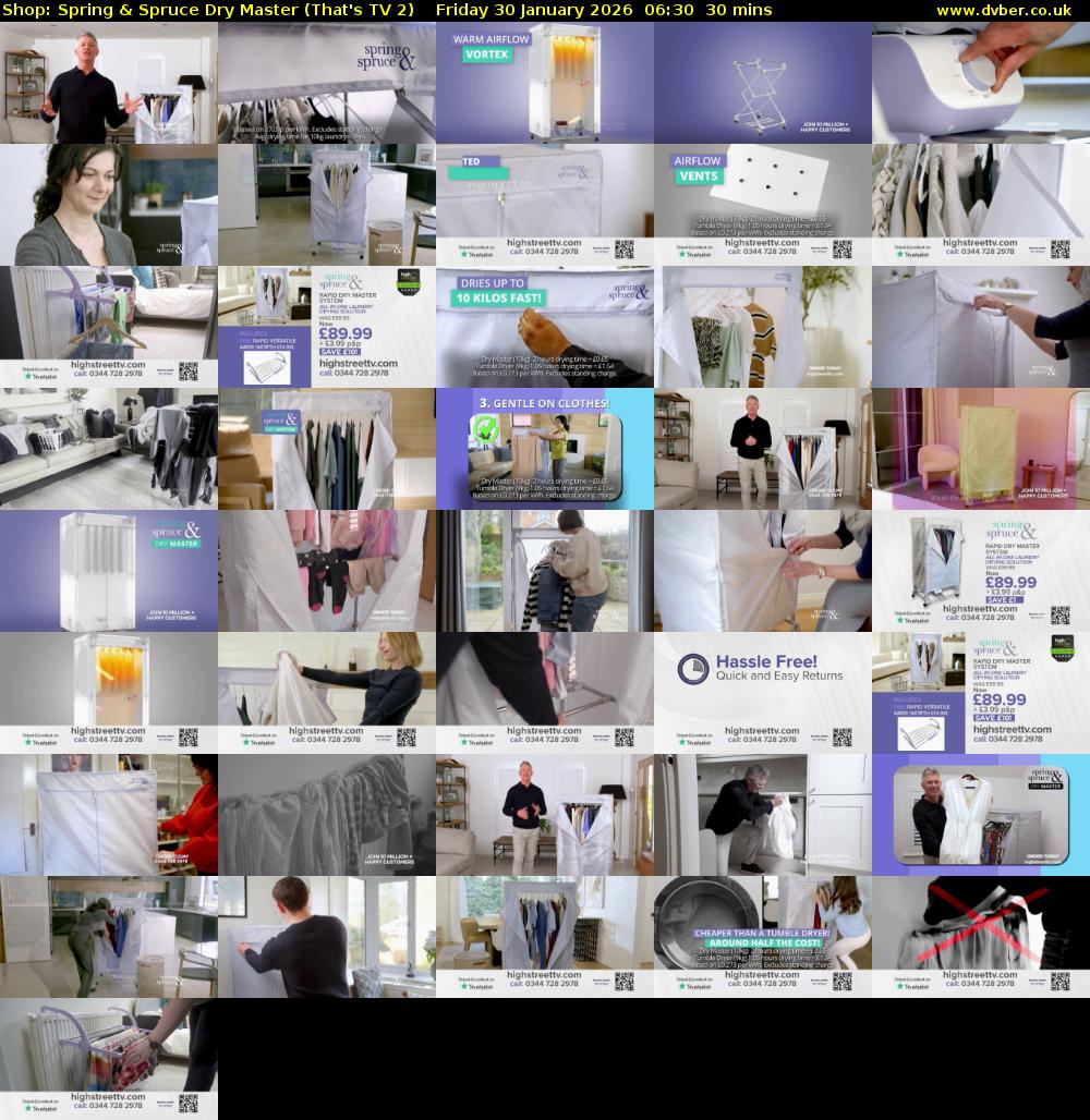 Shop: Spring & Spruce Dry Master (That's TV 2) Friday 30 January 2026 06:30 - 07:00