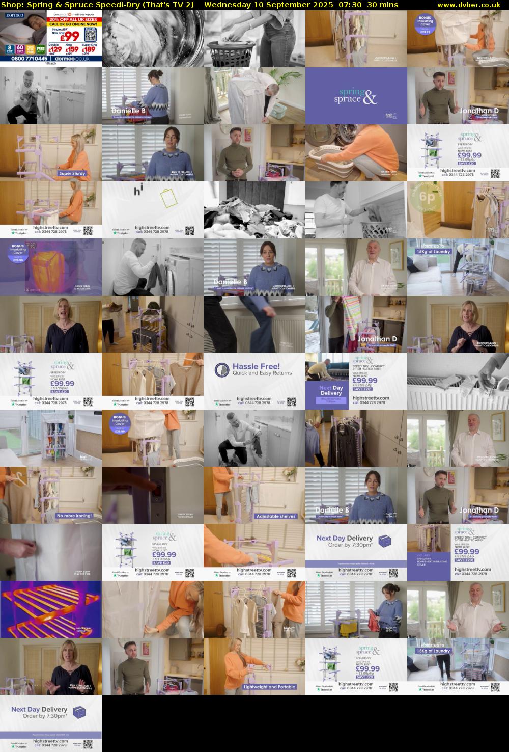 Shop: Spring & Spruce Speedi-Dry (That's TV 2) Wednesday 10 September 2025 07:30 - 08:00