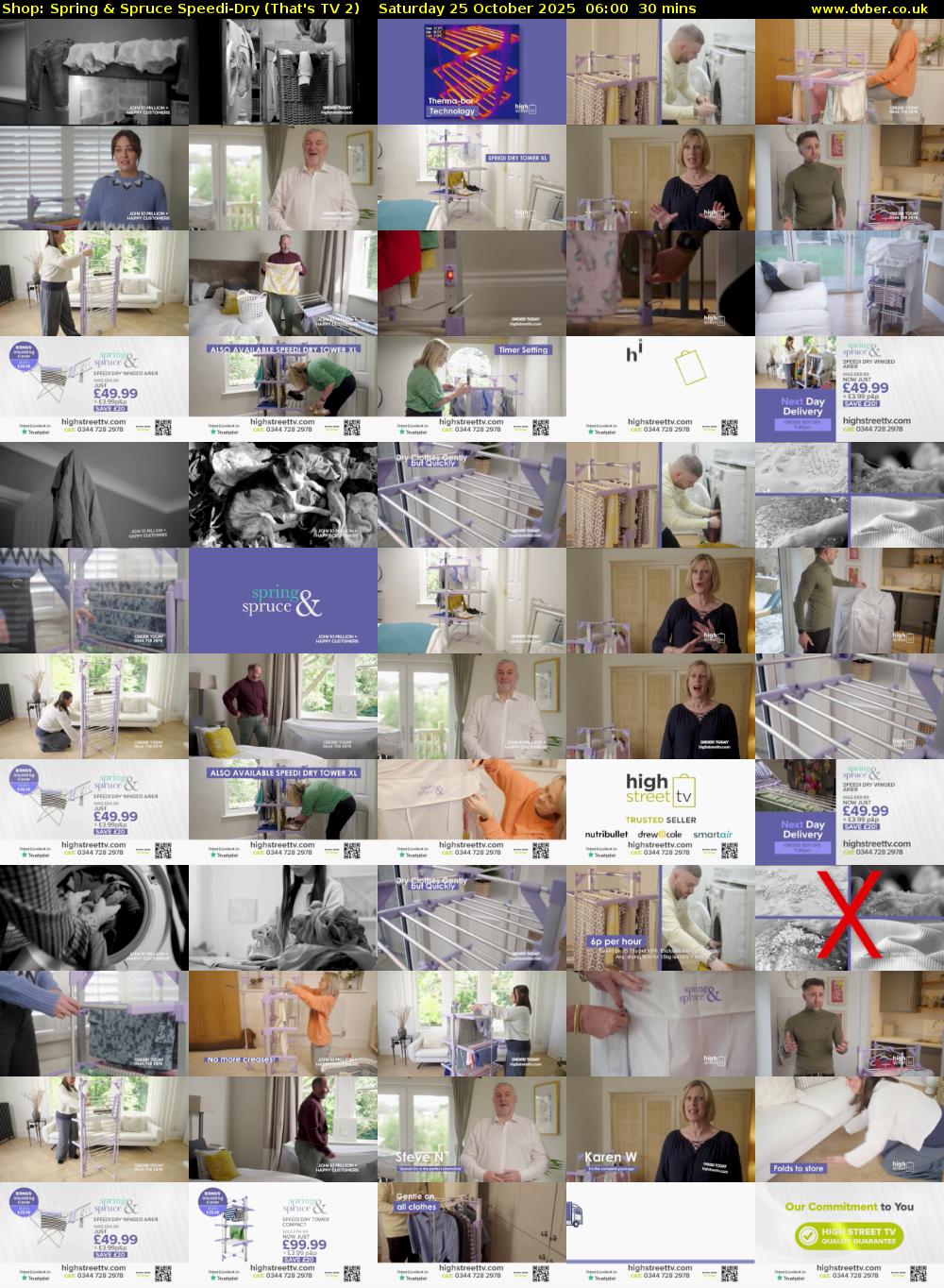 Shop: Spring & Spruce Speedi-Dry (That's TV 2) Saturday 25 October 2025 06:00 - 06:30