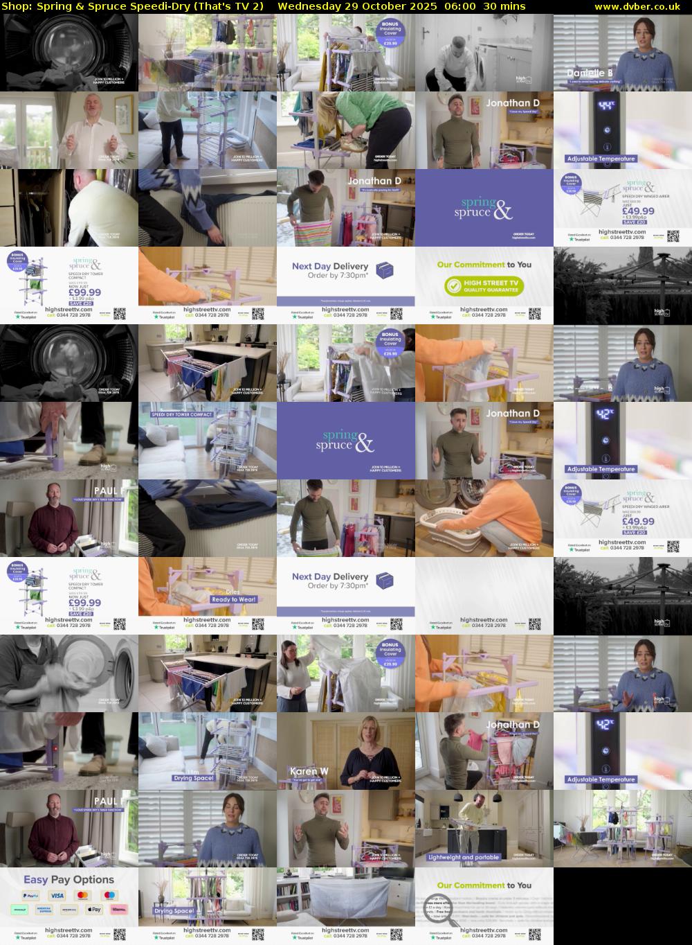 Shop: Spring & Spruce Speedi-Dry (That's TV 2) Wednesday 29 October 2025 06:00 - 06:30