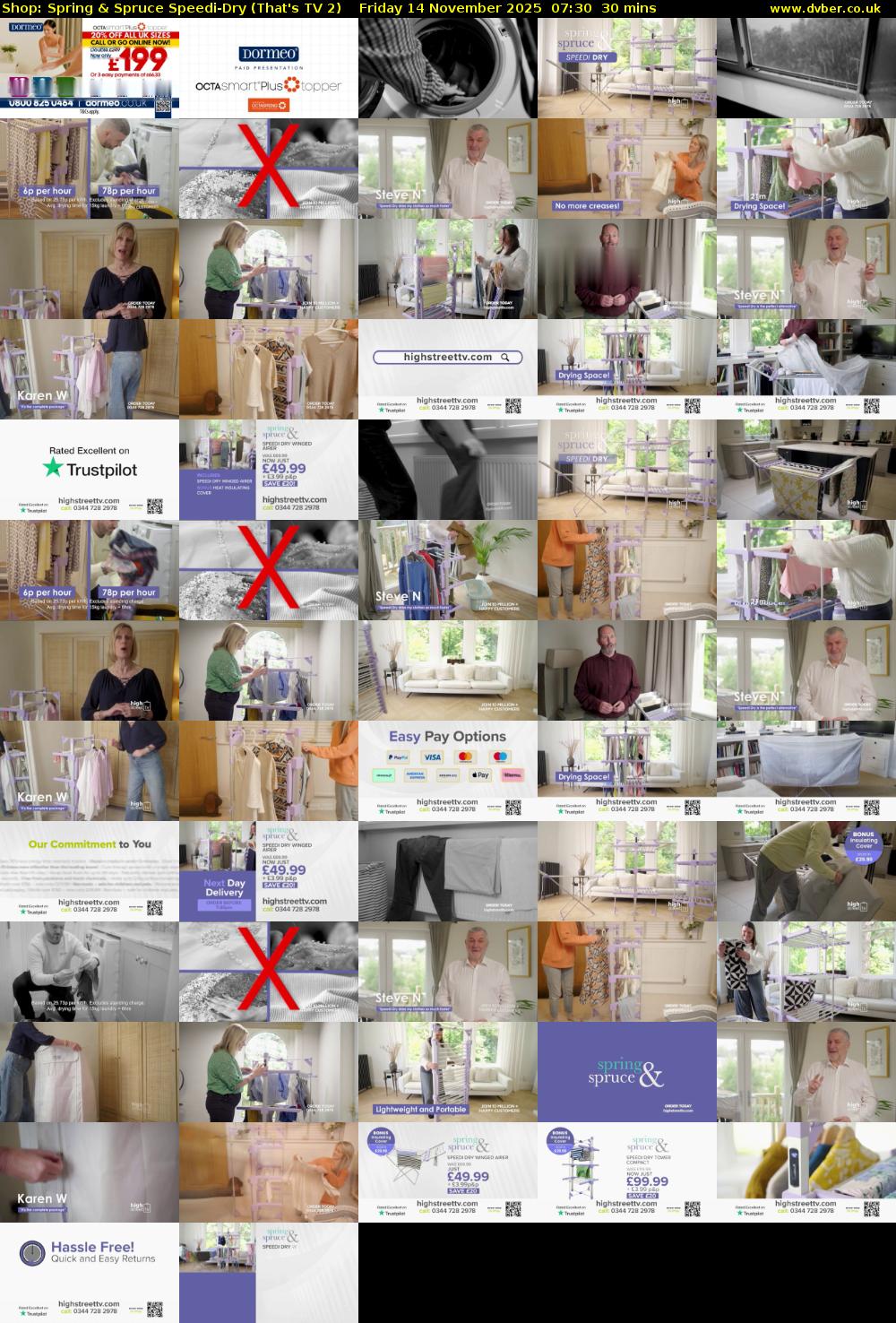 Shop: Spring & Spruce Speedi-Dry (That's TV 2) Friday 14 November 2025 07:30 - 08:00