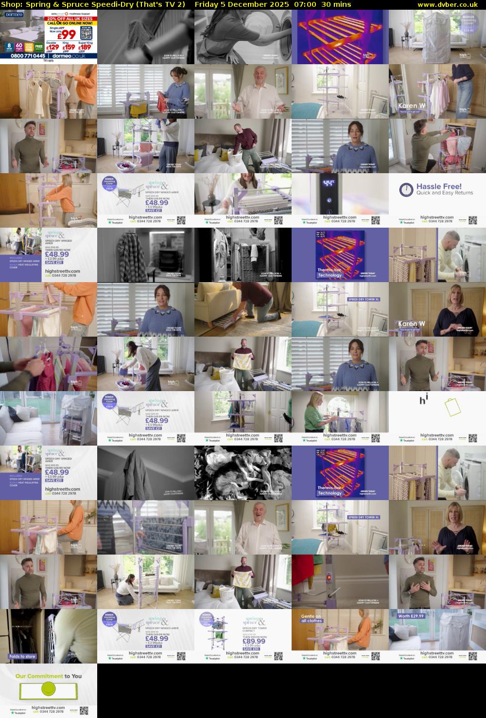 Shop: Spring & Spruce Speedi-Dry (That's TV 2) Friday 5 December 2025 07:00 - 07:30