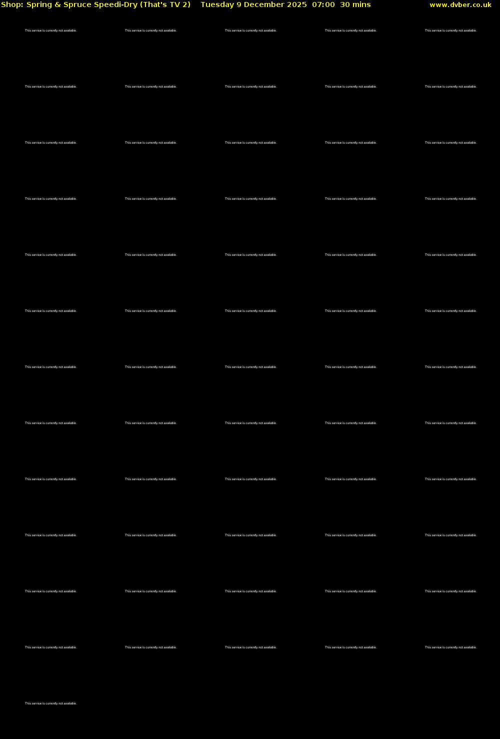 Shop: Spring & Spruce Speedi-Dry (That's TV 2) Tuesday 9 December 2025 07:00 - 07:30