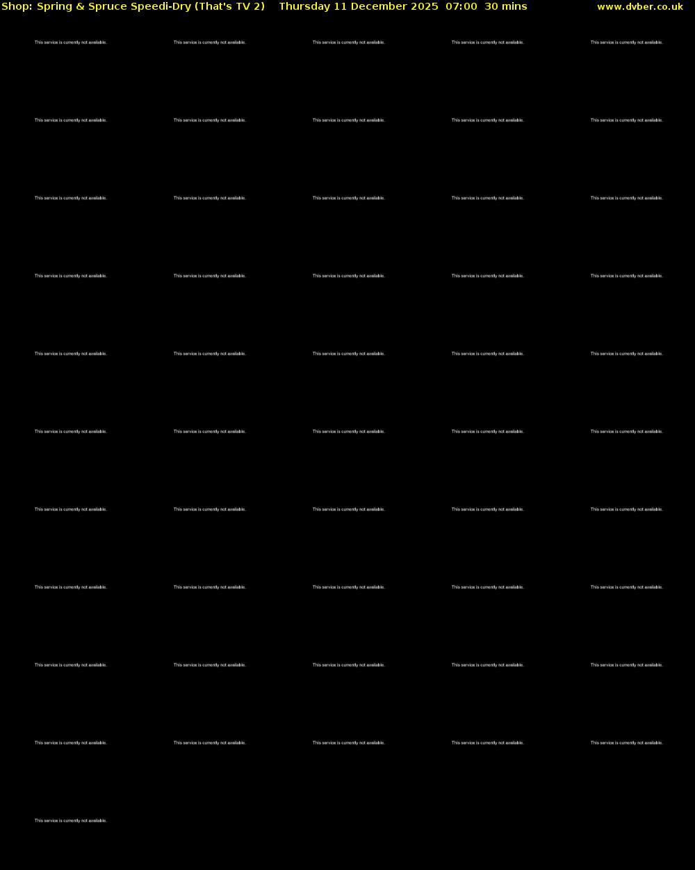 Shop: Spring & Spruce Speedi-Dry (That's TV 2) Thursday 11 December 2025 07:00 - 07:30