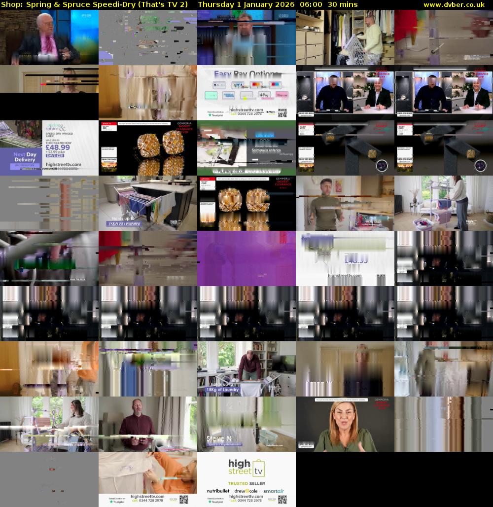 Shop: Spring & Spruce Speedi-Dry (That's TV 2) Thursday 1 January 2026 06:00 - 06:30