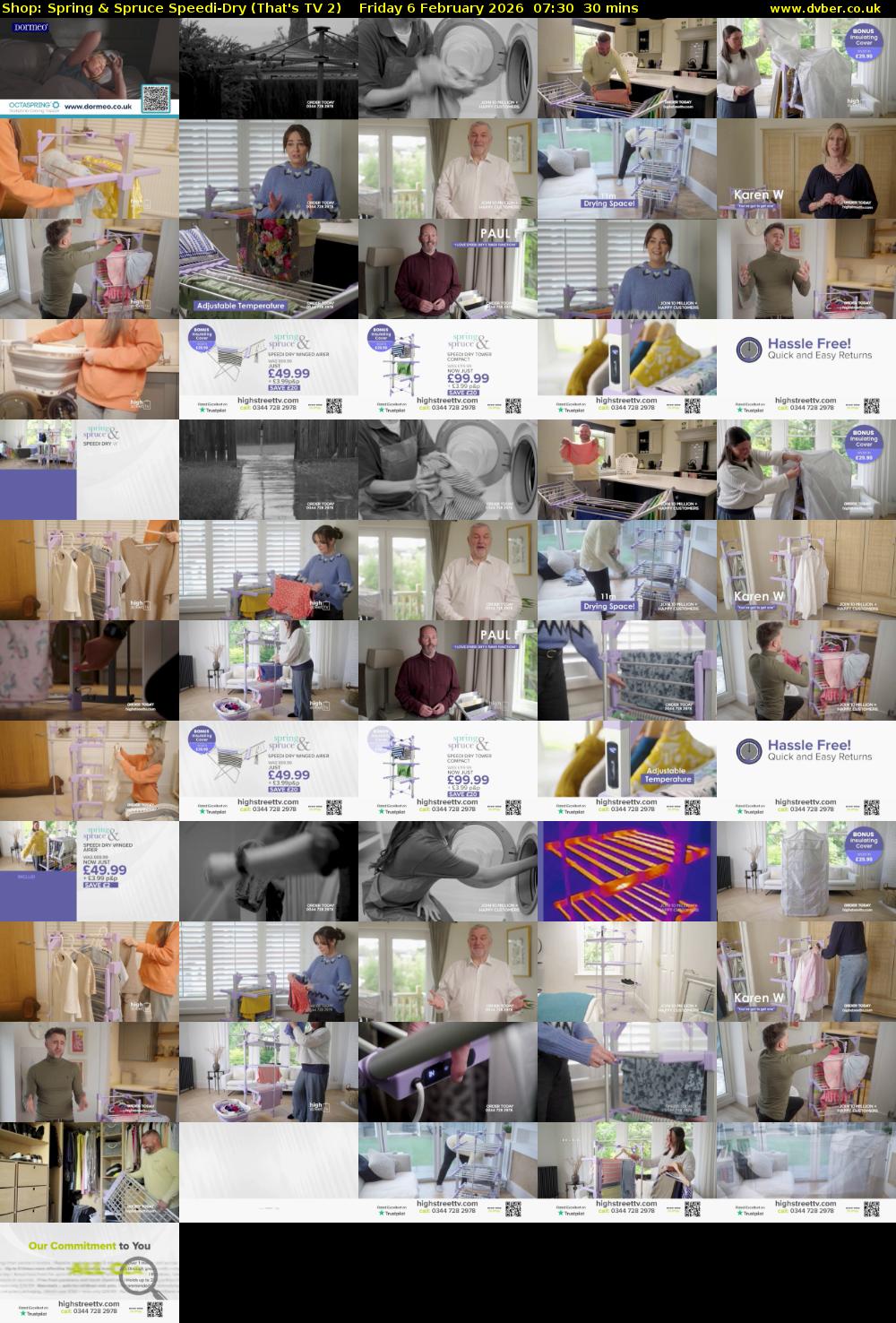 Shop: Spring & Spruce Speedi-Dry (That's TV 2) Friday 6 February 2026 07:30 - 08:00