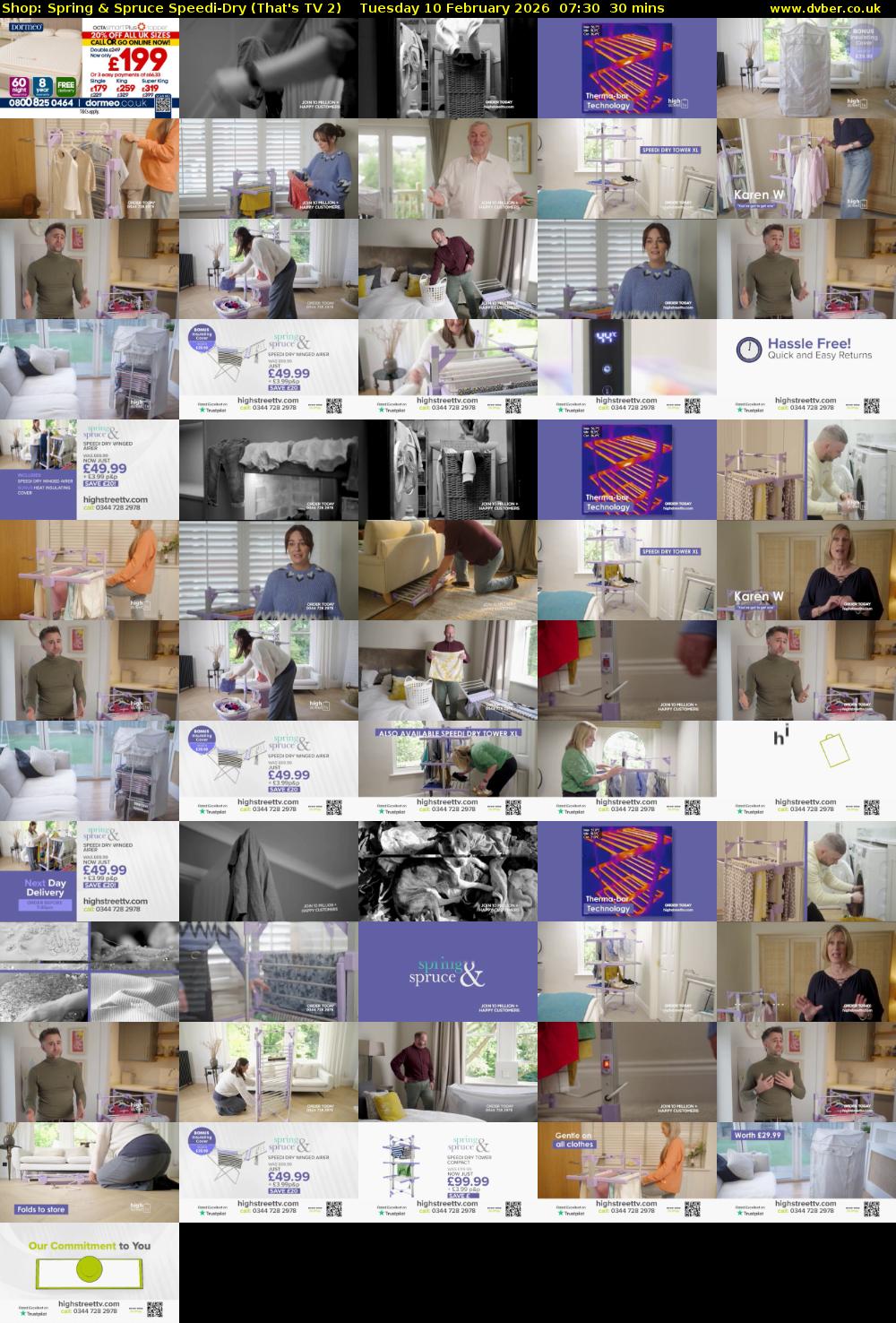 Shop: Spring & Spruce Speedi-Dry (That's TV 2) Tuesday 10 February 2026 07:30 - 08:00