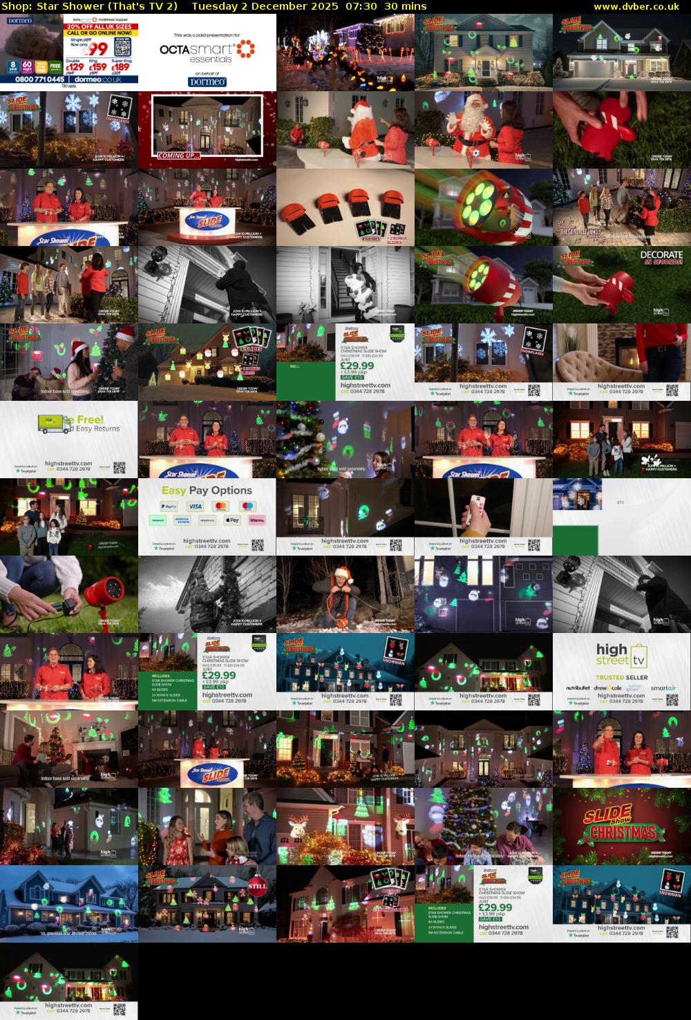 Shop: Star Shower (That's TV 2) Tuesday 2 December 2025 07:30 - 08:00