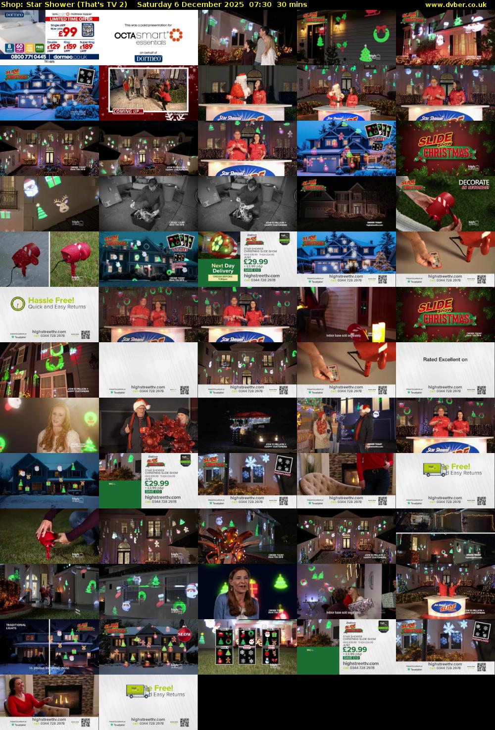 Shop: Star Shower (That's TV 2) Saturday 6 December 2025 07:30 - 08:00