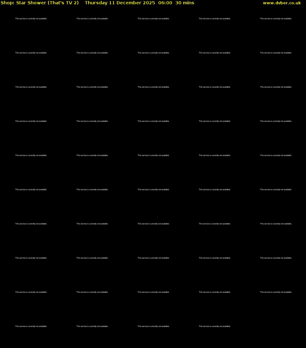 Shop: Star Shower (That's TV 2) Thursday 11 December 2025 06:00 - 06:30