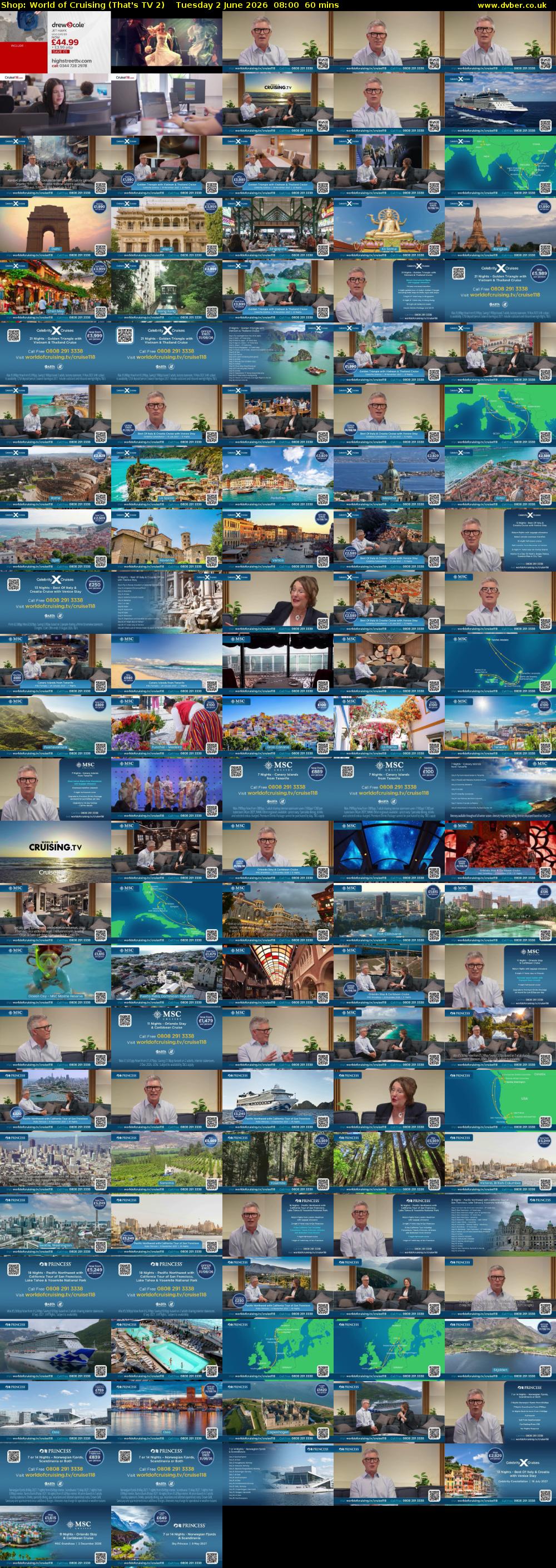Shop: World of Cruising (That's TV 2) Tuesday 2 June 2026 08:00 - 09:00