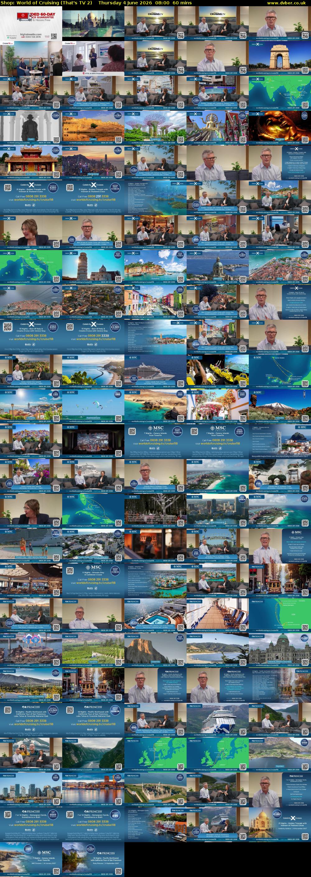 Shop: World of Cruising (That's TV 2) Thursday 4 June 2026 08:00 - 09:00