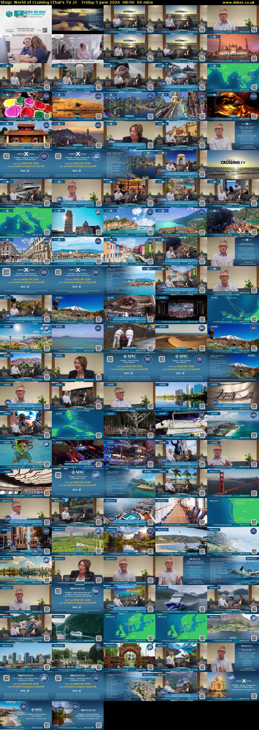 Shop: World of Cruising (That's TV 2) Friday 5 June 2026 08:00 - 09:00