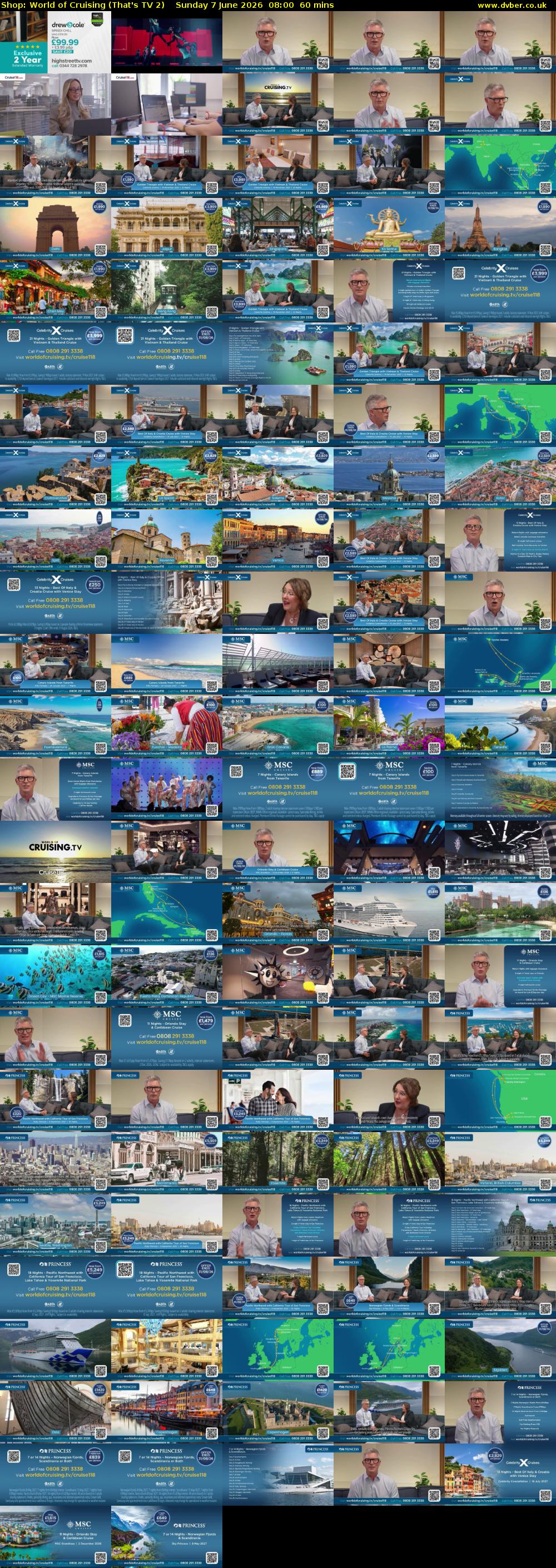 Shop: World of Cruising (That's TV 2) Sunday 7 June 2026 08:00 - 09:00