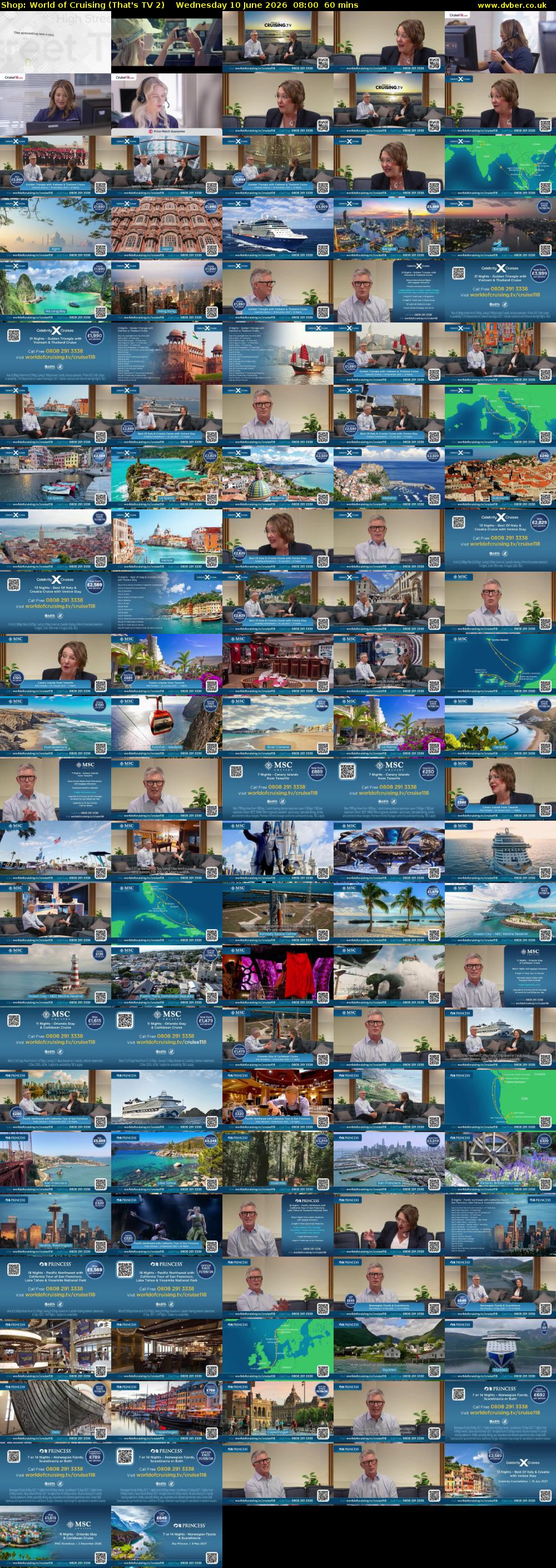 Shop: World of Cruising (That's TV 2) Wednesday 10 June 2026 08:00 - 09:00