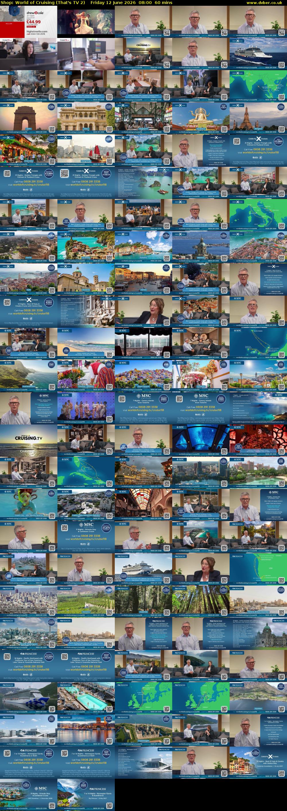 Shop: World of Cruising (That's TV 2) Friday 12 June 2026 08:00 - 09:00