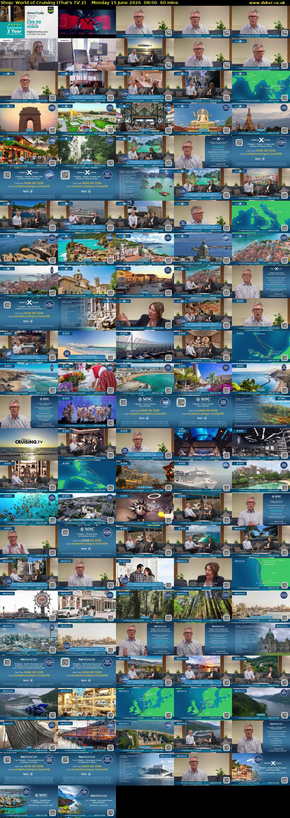Shop: World of Cruising (That's TV 2) Monday 15 June 2026 08:00 - 09:00