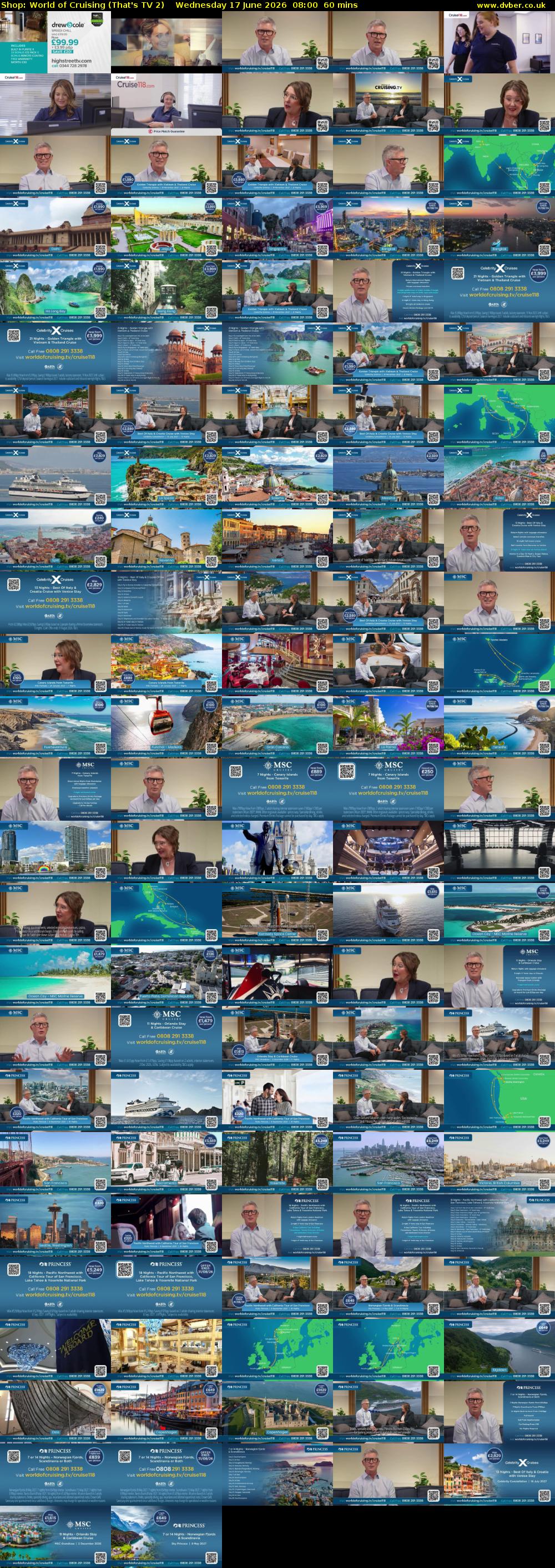 Shop: World of Cruising (That's TV 2) Wednesday 17 June 2026 08:00 - 09:00