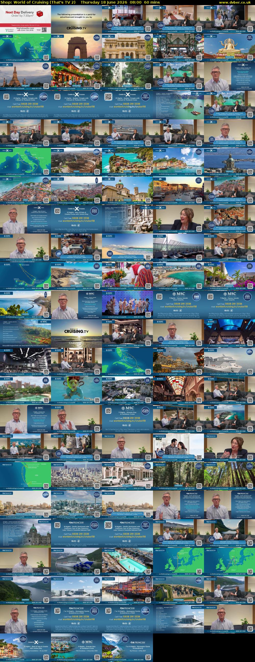 Shop: World of Cruising (That's TV 2) Thursday 18 June 2026 08:00 - 09:00