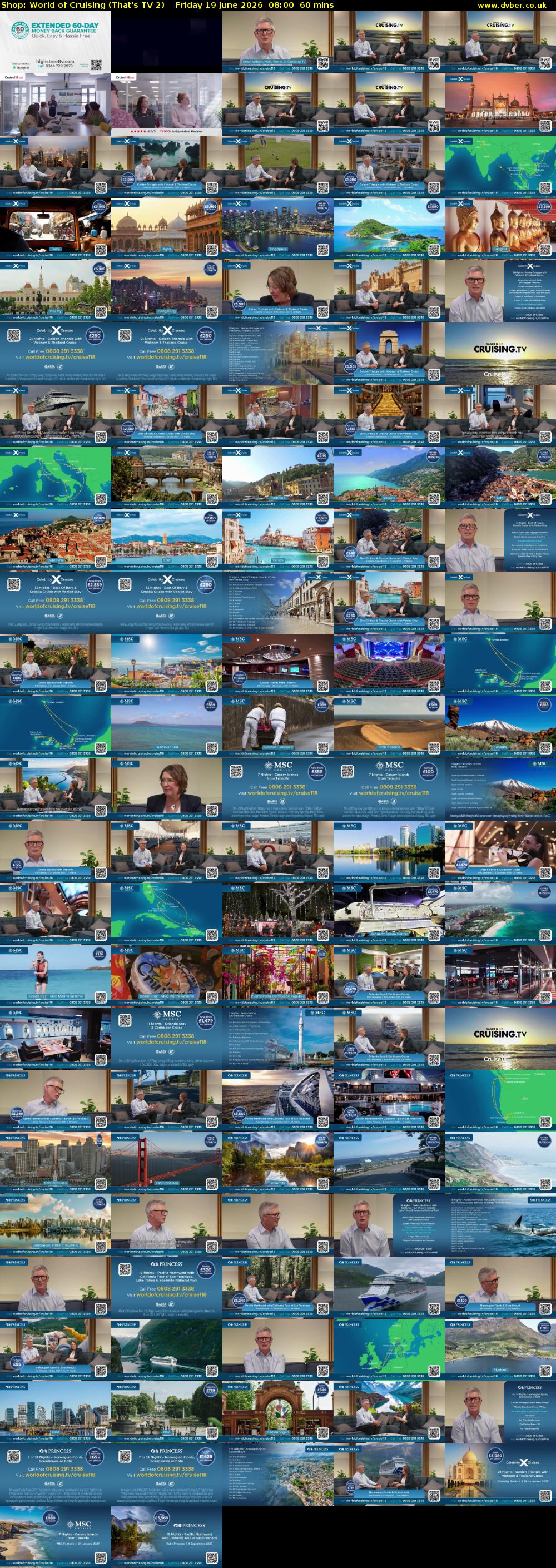 Shop: World of Cruising (That's TV 2) Friday 19 June 2026 08:00 - 09:00