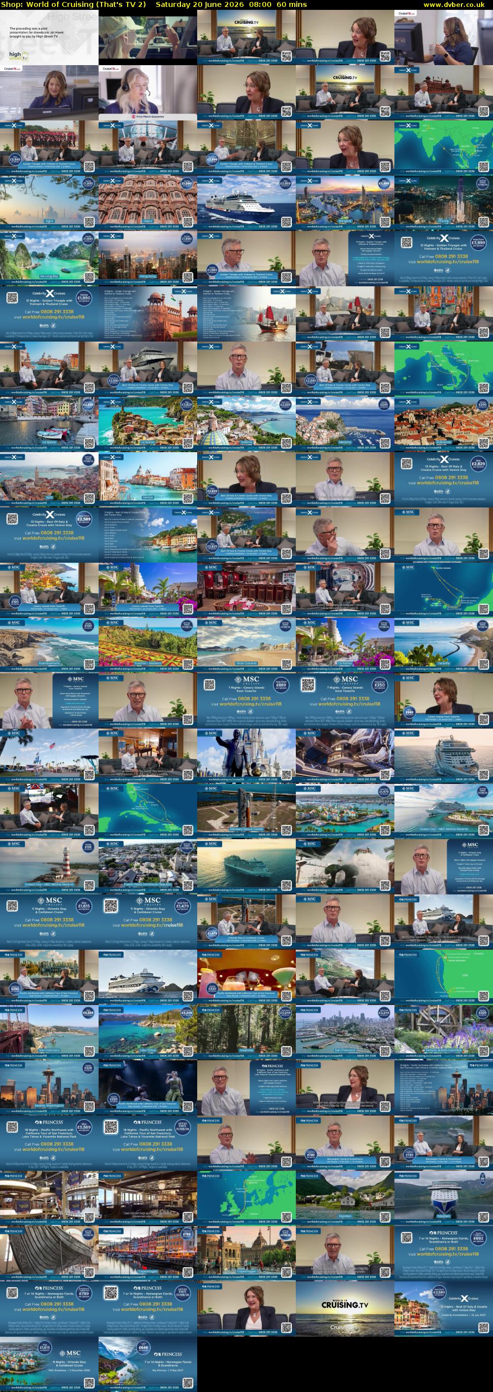 Shop: World of Cruising (That's TV 2) Saturday 20 June 2026 08:00 - 09:00
