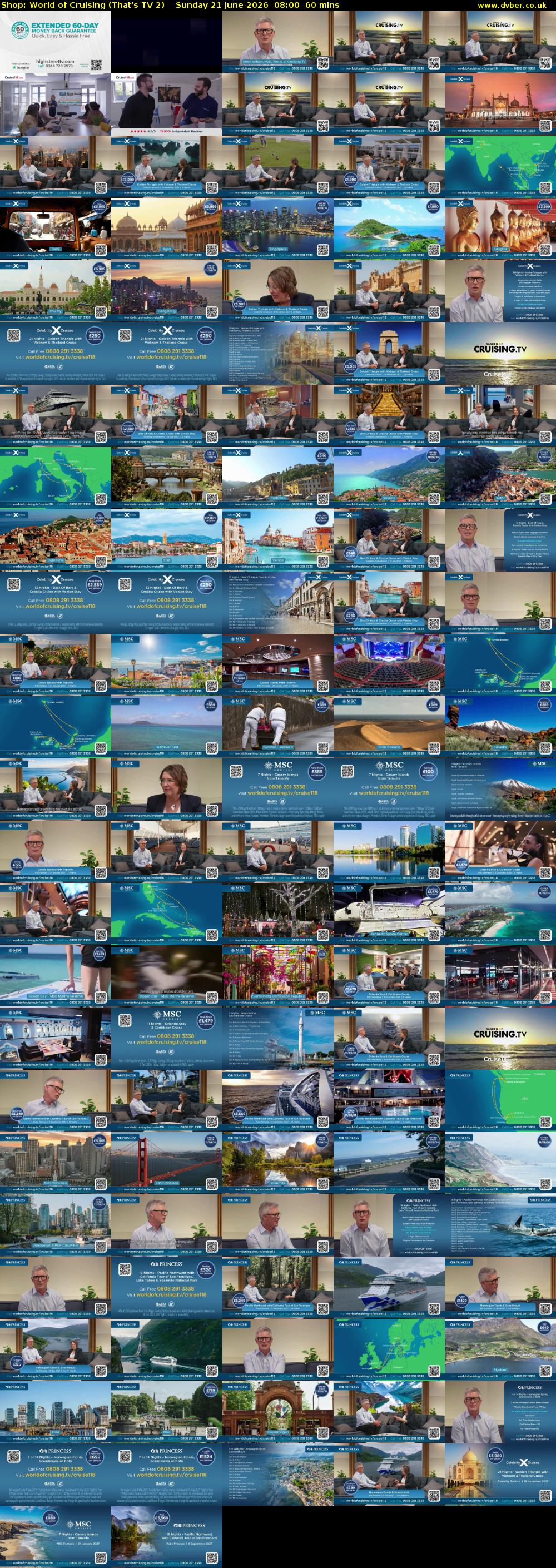 Shop: World of Cruising (That's TV 2) Sunday 21 June 2026 08:00 - 09:00