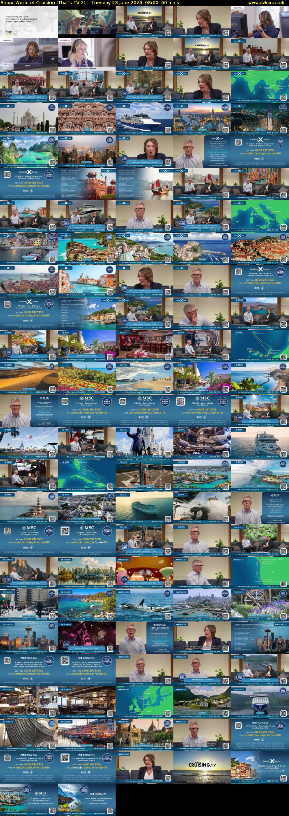 Shop: World of Cruising (That's TV 2) Tuesday 23 June 2026 08:00 - 09:00