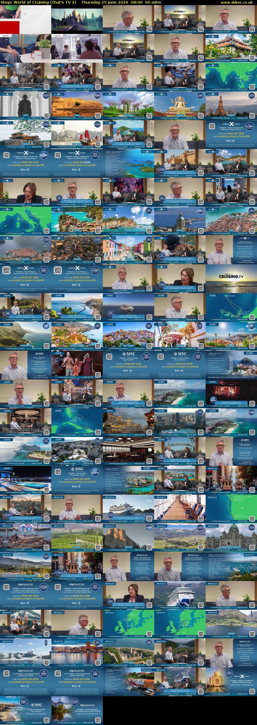 Shop: World of Cruising (That's TV 2) Thursday 25 June 2026 08:00 - 09:00