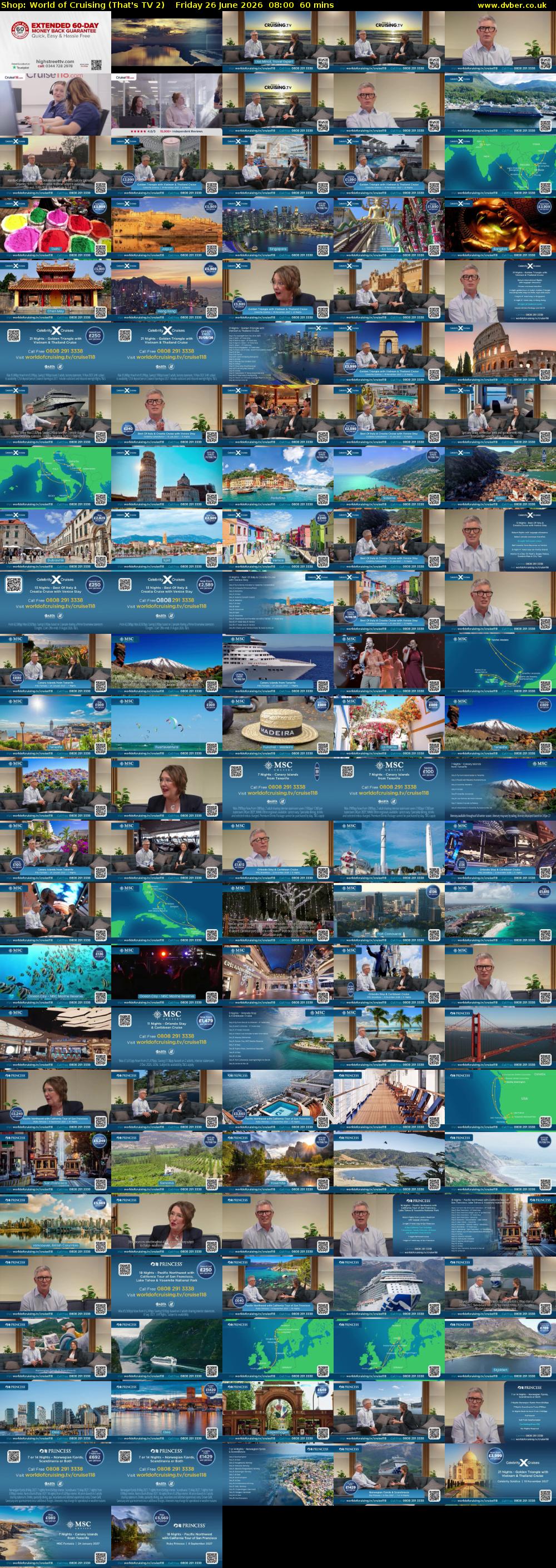 Shop: World of Cruising (That's TV 2) Friday 26 June 2026 08:00 - 09:00