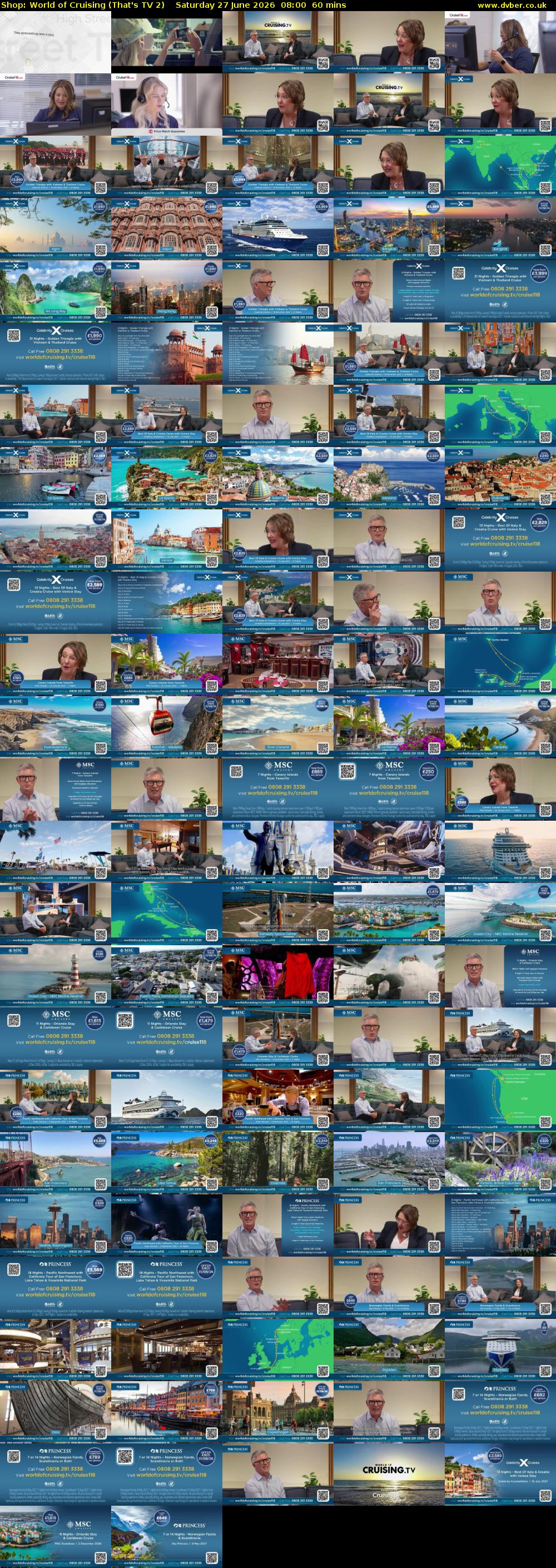 Shop: World of Cruising (That's TV 2) Saturday 27 June 2026 08:00 - 09:00
