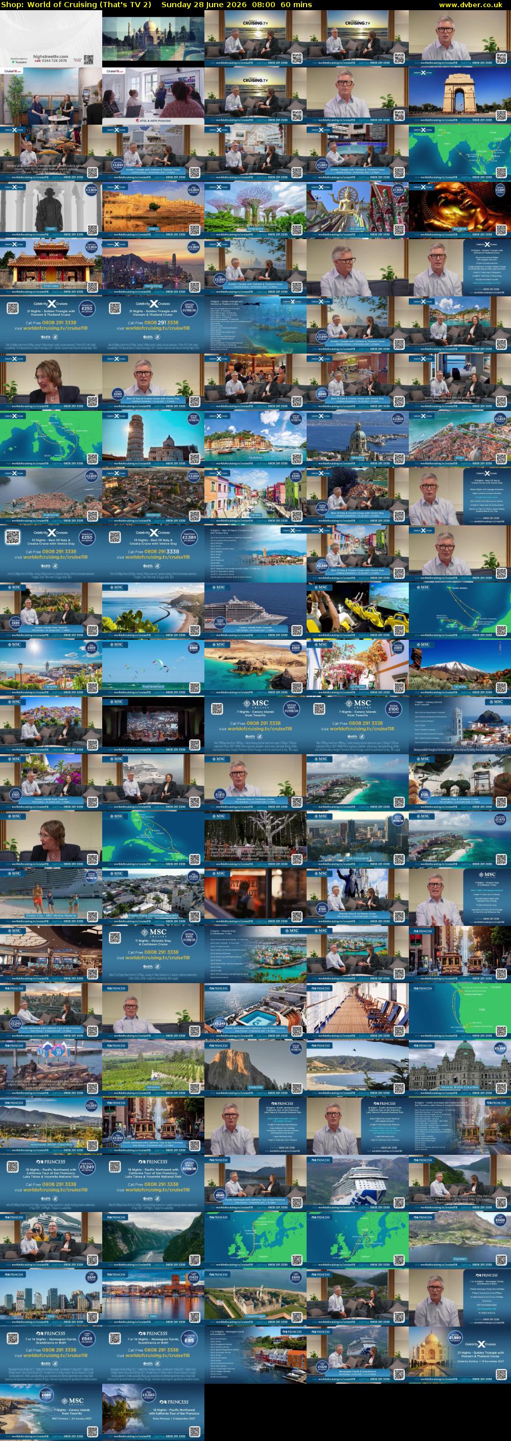 Shop: World of Cruising (That's TV 2) Sunday 28 June 2026 08:00 - 09:00