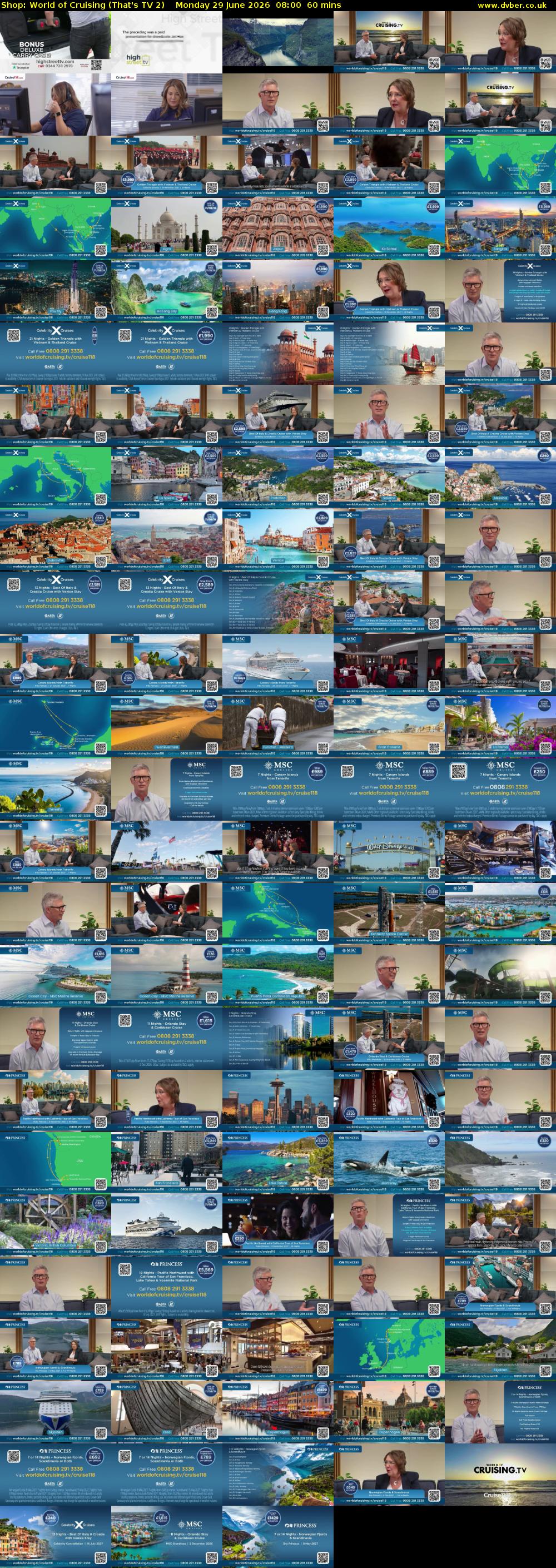 Shop: World of Cruising (That's TV 2) Monday 29 June 2026 08:00 - 09:00