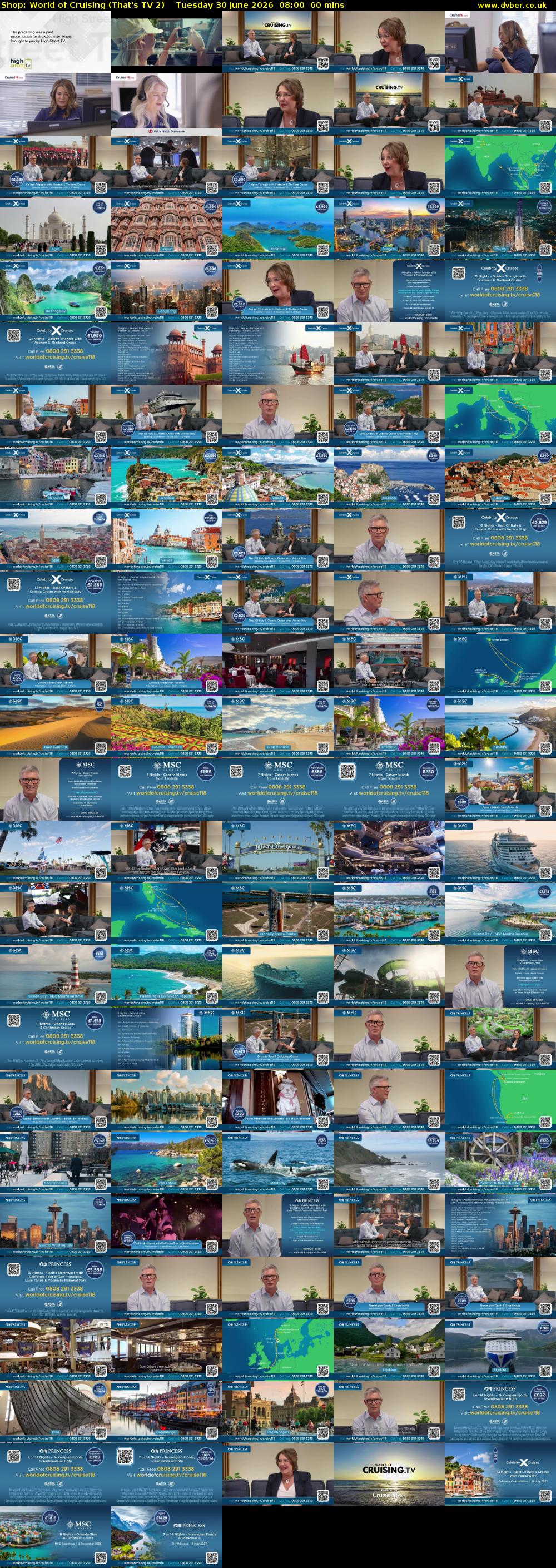 Shop: World of Cruising (That's TV 2) Tuesday 30 June 2026 08:00 - 09:00