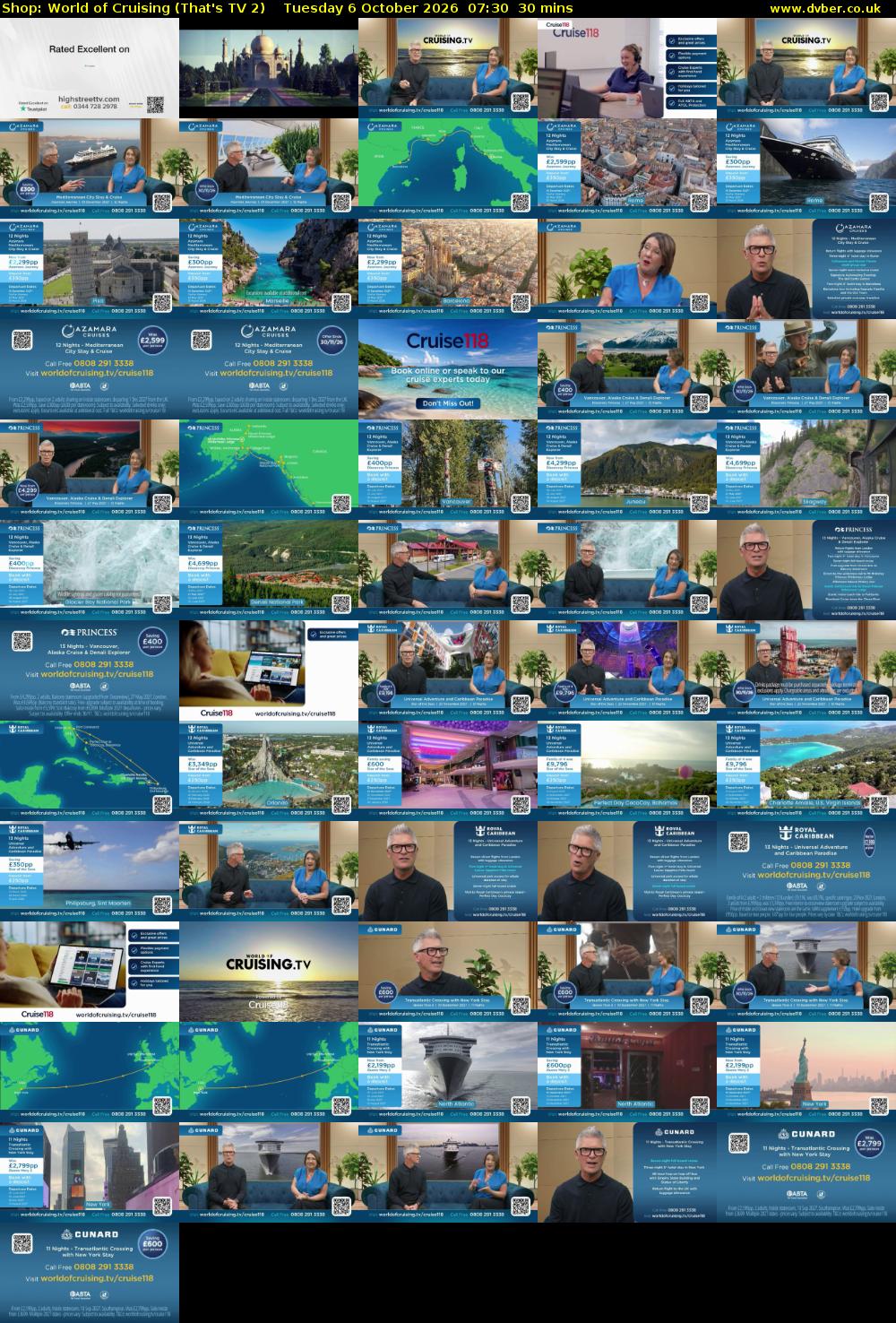 Shop: World of Cruising (That's TV 2) Tuesday 6 October 2026 07:30 - 08:00