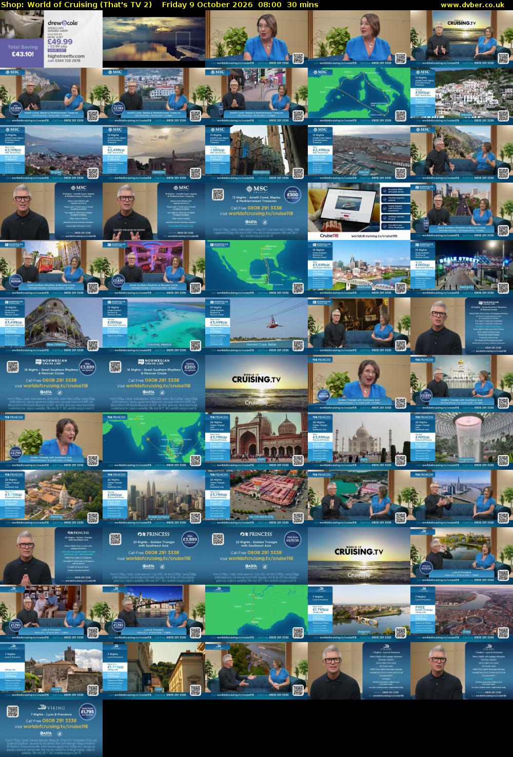 Shop: World of Cruising (That's TV 2) Friday 9 October 2026 08:00 - 08:30
