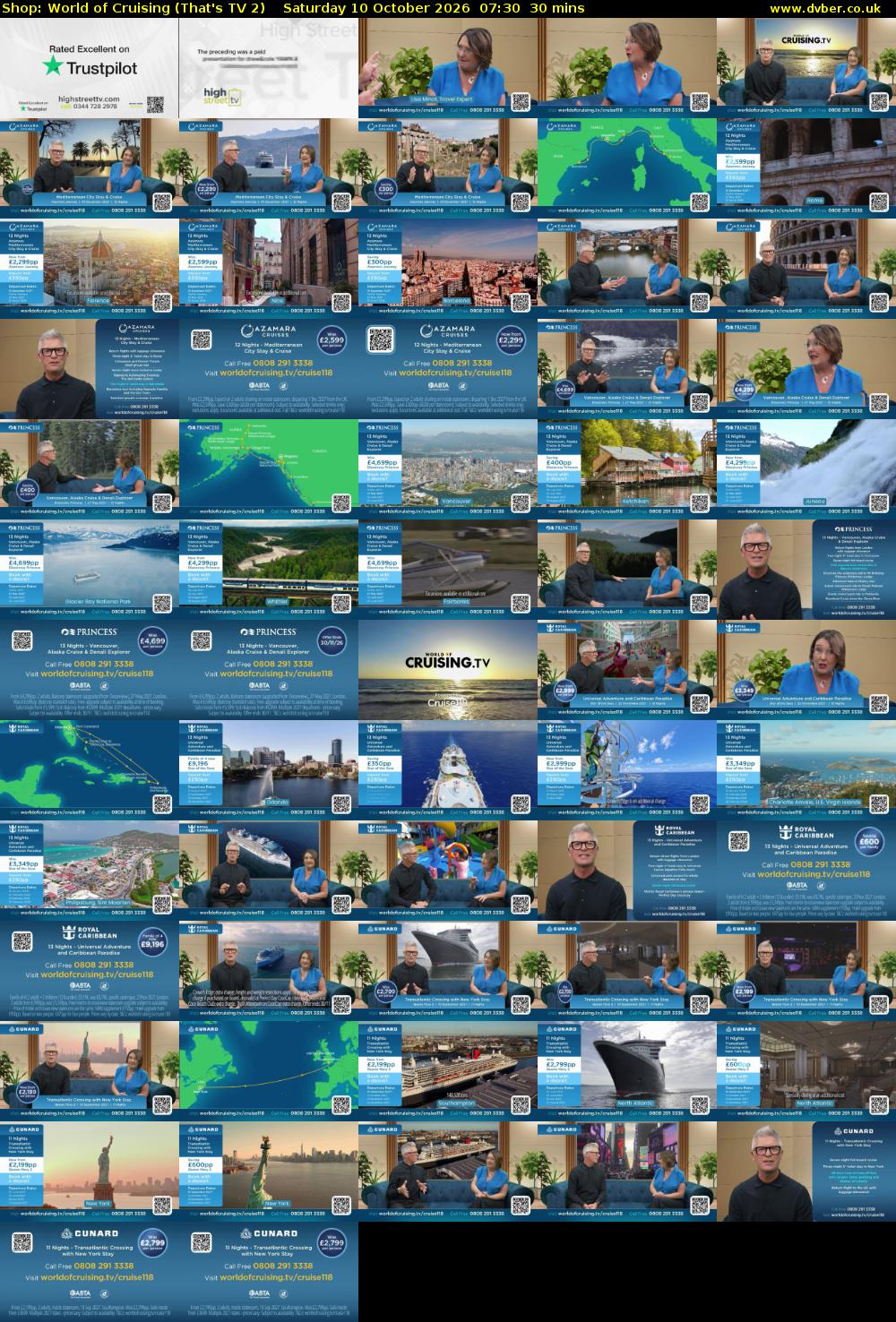 Shop: World of Cruising (That's TV 2) Saturday 10 October 2026 07:30 - 08:00