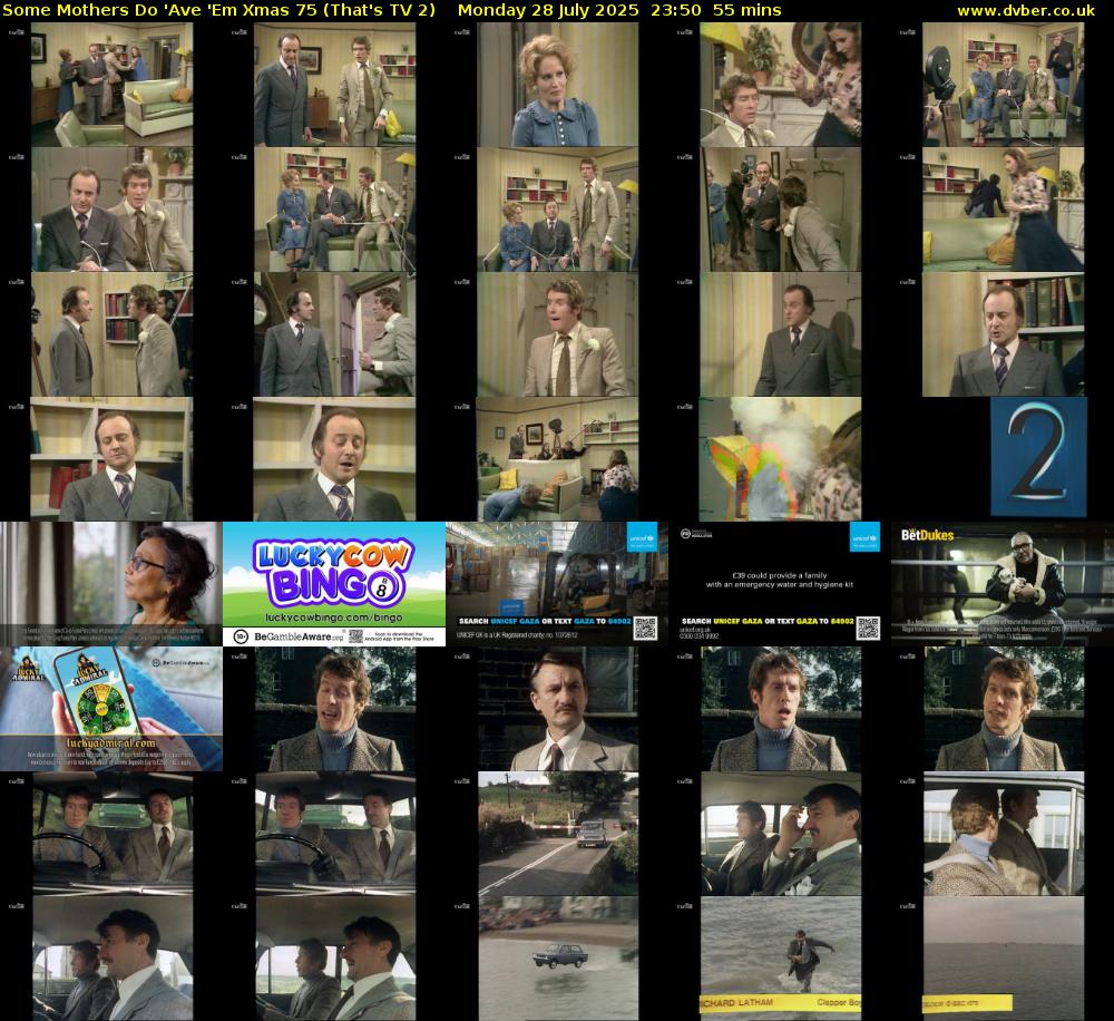 Some Mothers Do 'Ave 'Em Xmas 75 (That's TV 2) Monday 28 July 2025 23:50 - 00:45