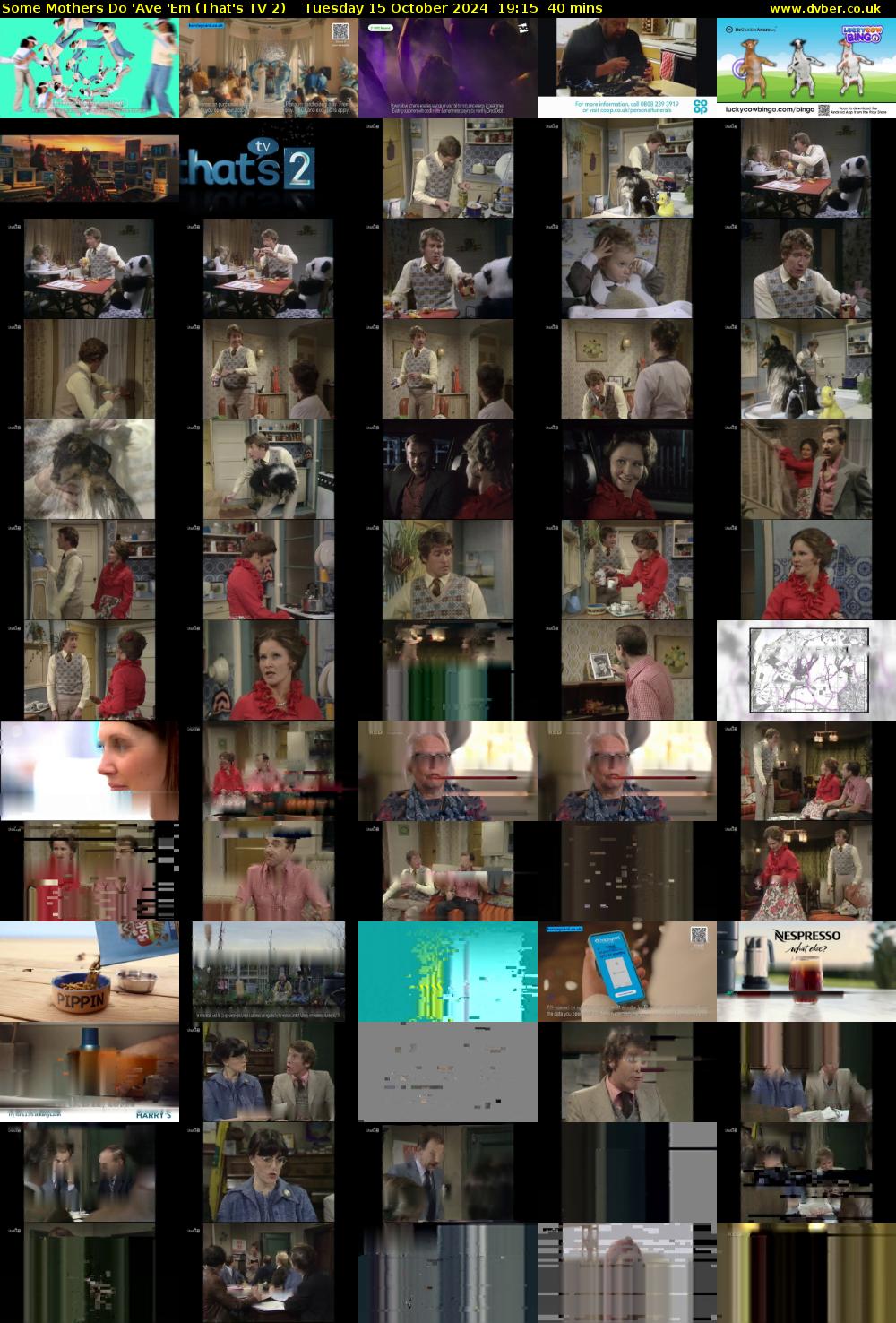 Some Mothers Do 'Ave 'Em (That's TV 2) Tuesday 15 October 2024 19:15 - 19:55