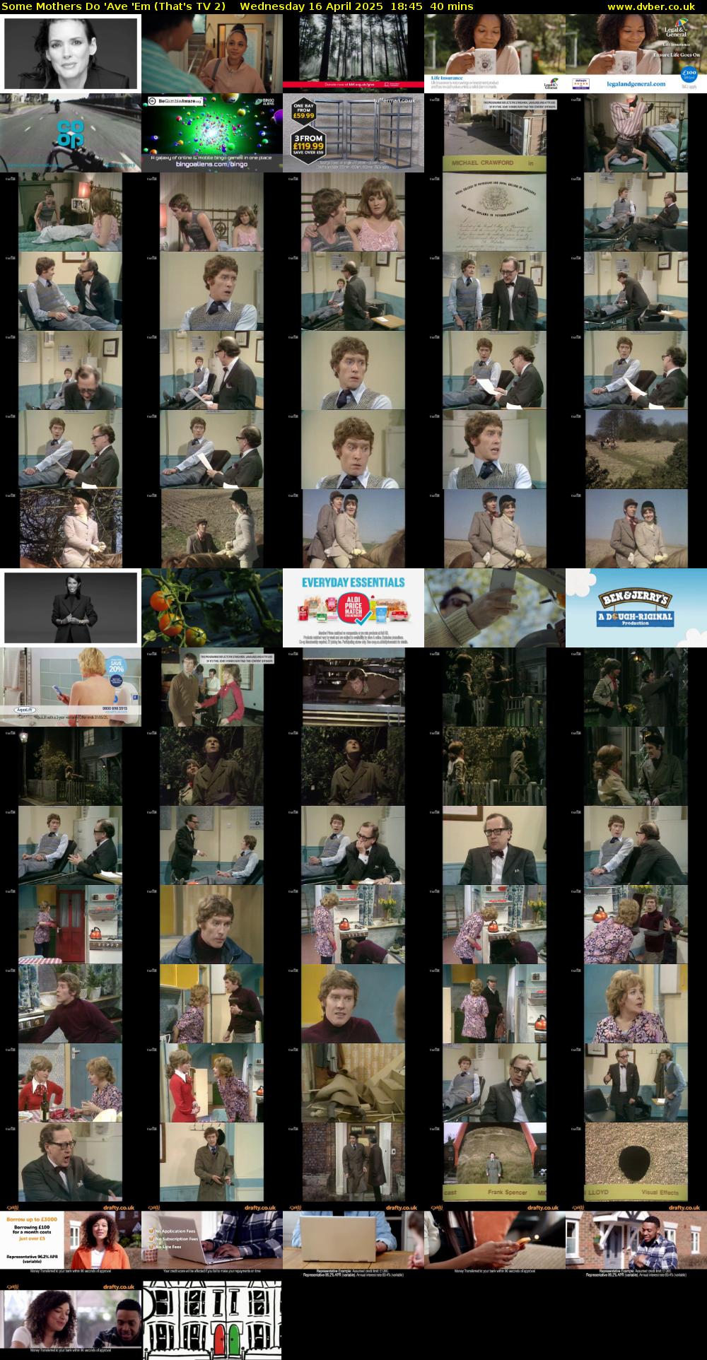 Some Mothers Do 'Ave 'Em (That's TV 2) Wednesday 16 April 2025 18:45 - 19:25