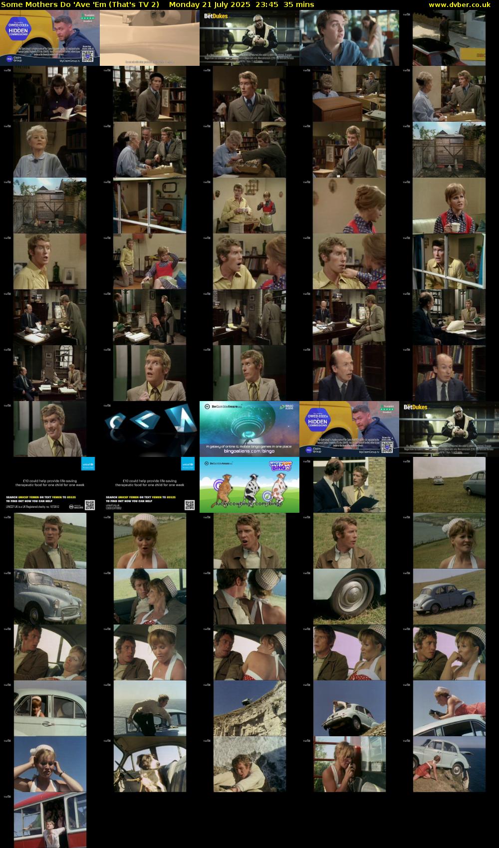 Some Mothers Do 'Ave 'Em (That's TV 2) Monday 21 July 2025 23:45 - 00:20