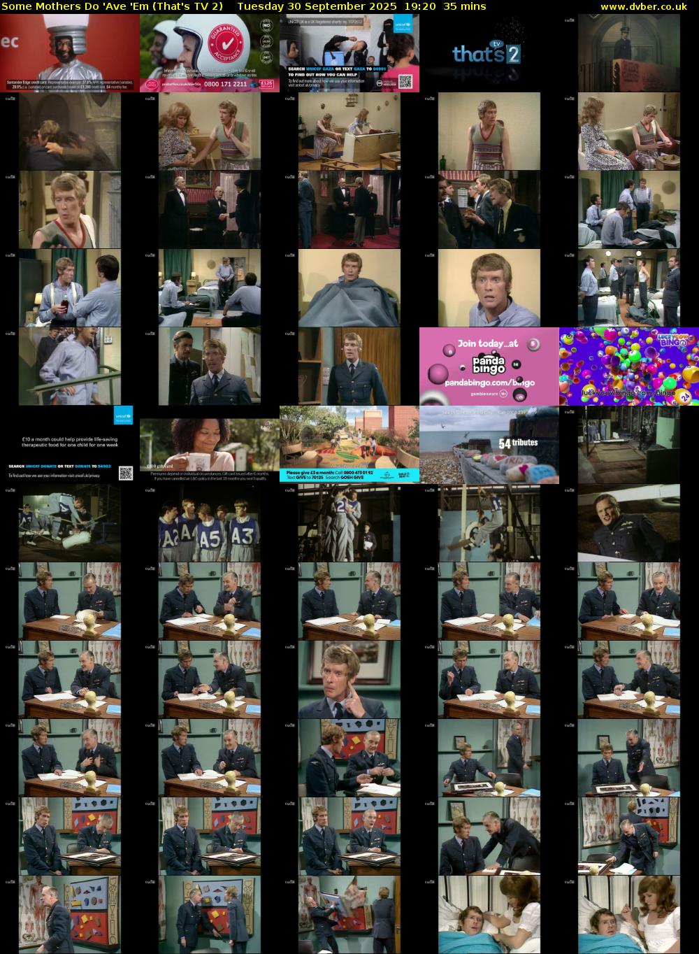 Some Mothers Do 'Ave 'Em (That's TV 2) Tuesday 30 September 2025 19:20 - 19:55