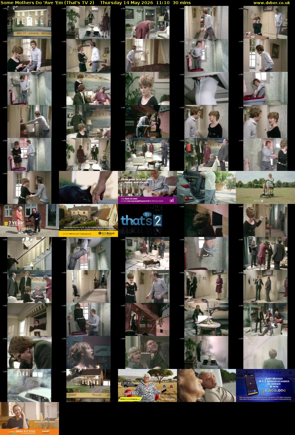 Some Mothers Do 'Ave 'Em (That's TV 2) Thursday 14 May 2026 11:10 - 11:40