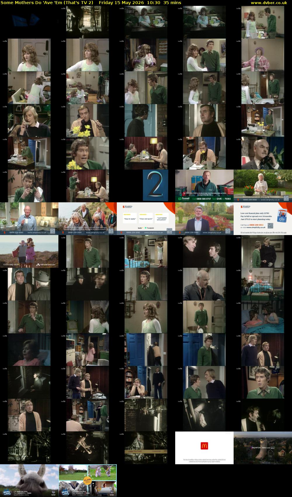 Some Mothers Do 'Ave 'Em (That's TV 2) Friday 15 May 2026 10:30 - 11:05